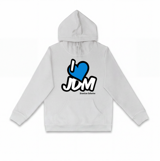 I Love JDM Blue Hoodie